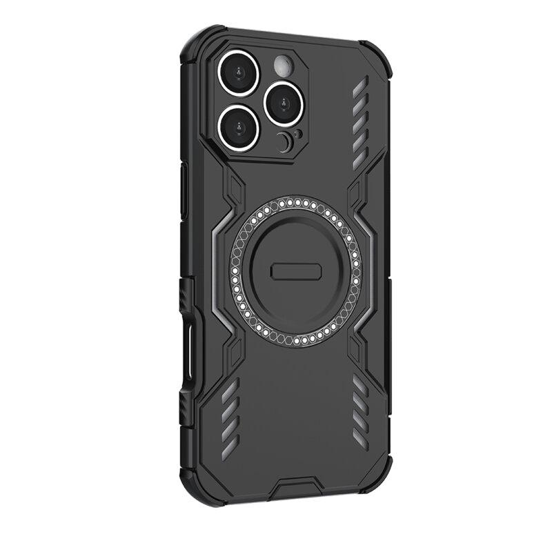 Husa iPhone 16 Pro Techsuit ArmorMag Case, negru
