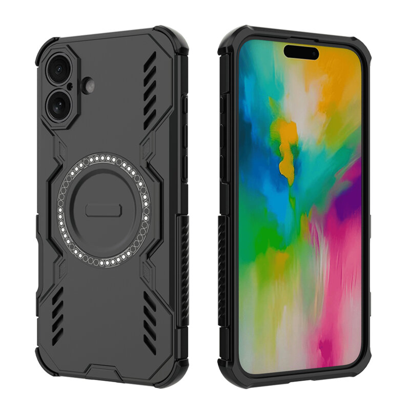 Husa iPhone 16 Plus Techsuit ArmorMag Case, negru