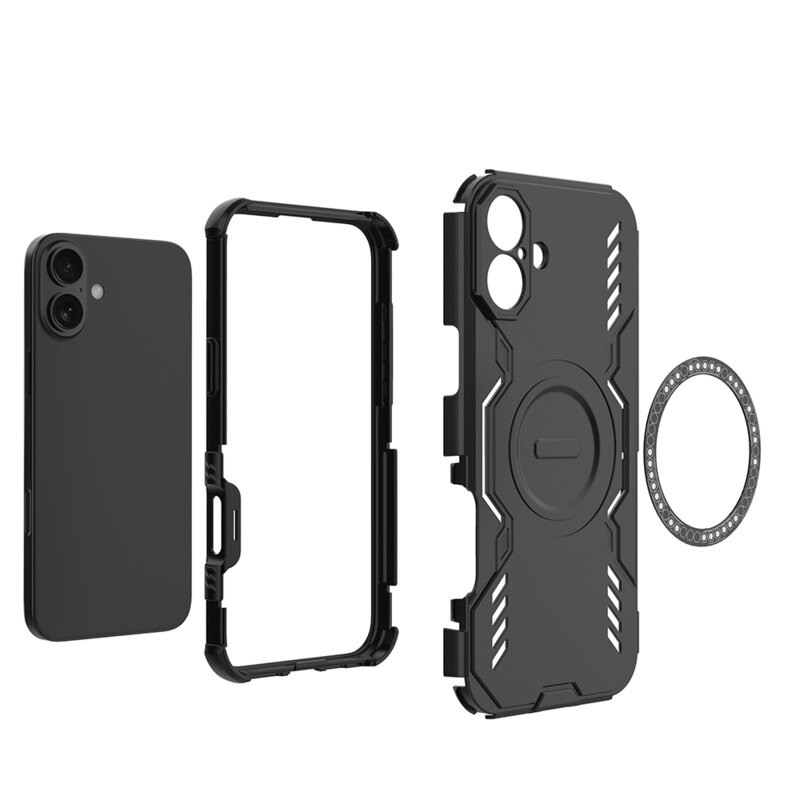 Husa iPhone 16 Plus Techsuit ArmorMag Case, negru