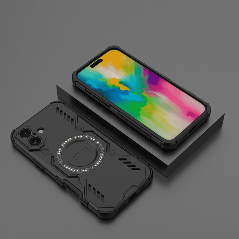 Husa iPhone 16 Plus Techsuit ArmorMag Case, negru