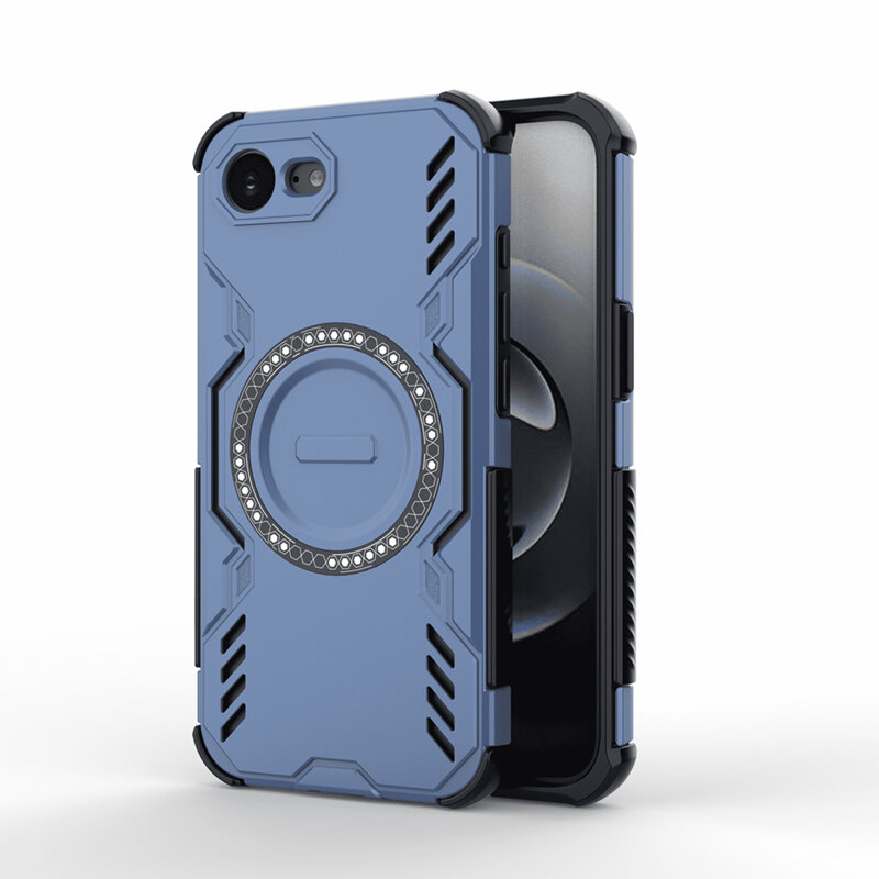 Husa iPhone 16e Techsuit ArmorMag Case, albastru