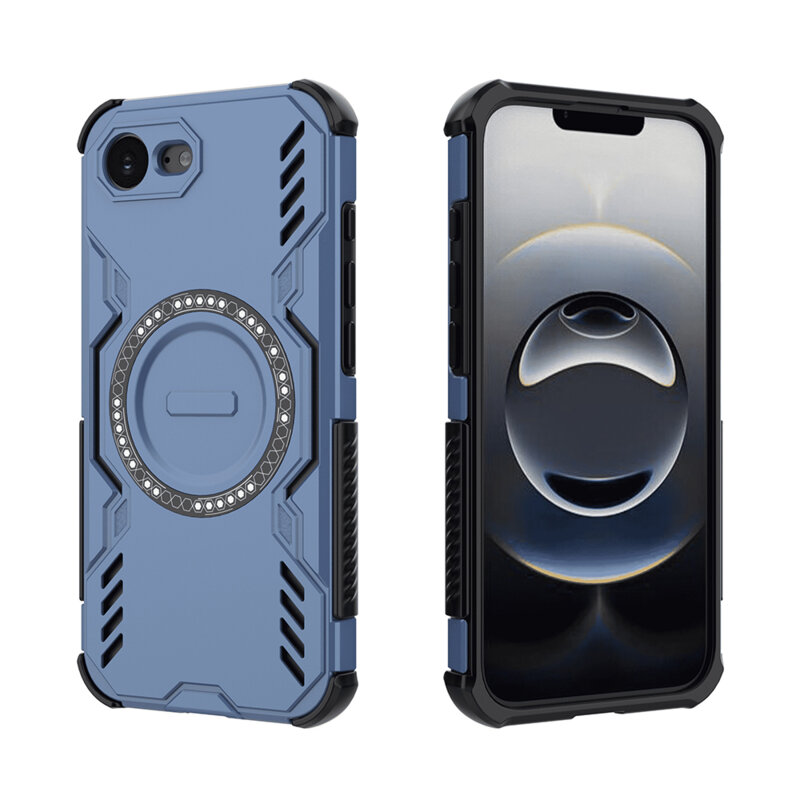 Husa iPhone 16e Techsuit ArmorMag Case, albastru