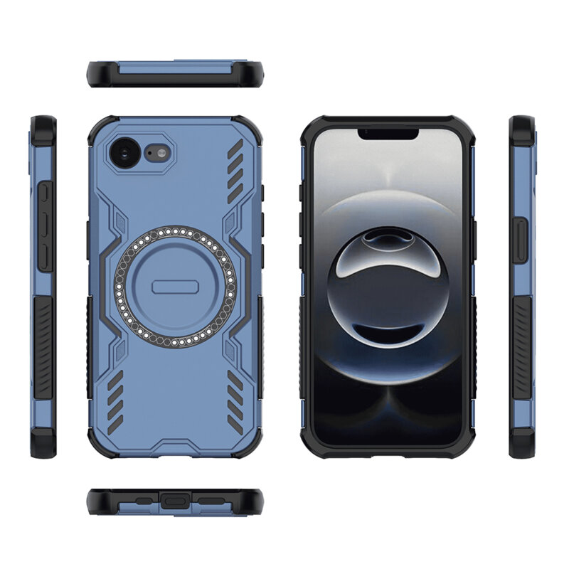 Husa iPhone 16e Techsuit ArmorMag Case, albastru