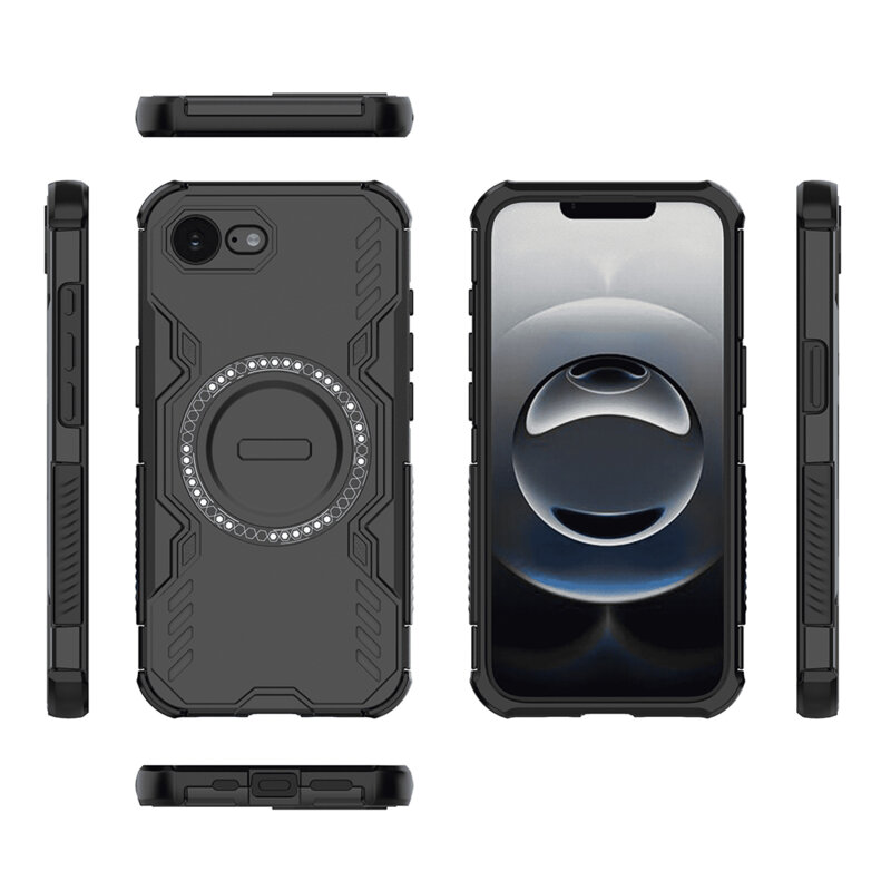 Husa iPhone 16e Techsuit ArmorMag Case, negru