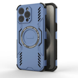 Husa iPhone 15 Pro Techsuit ArmorMag Case, albastru