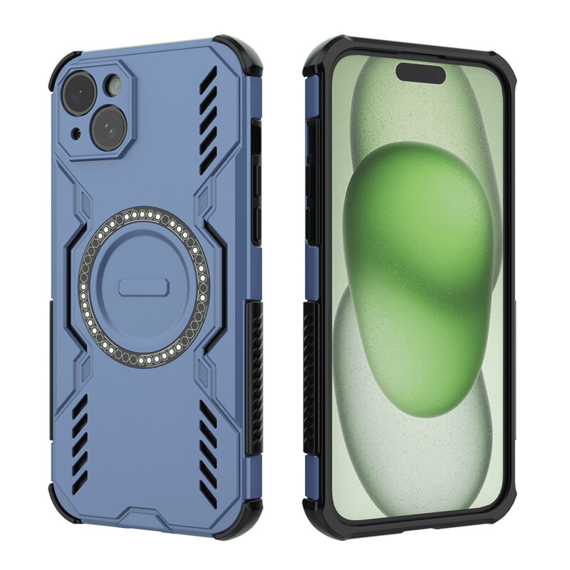 Husa iPhone 15 Techsuit ArmorMag Case, albastru