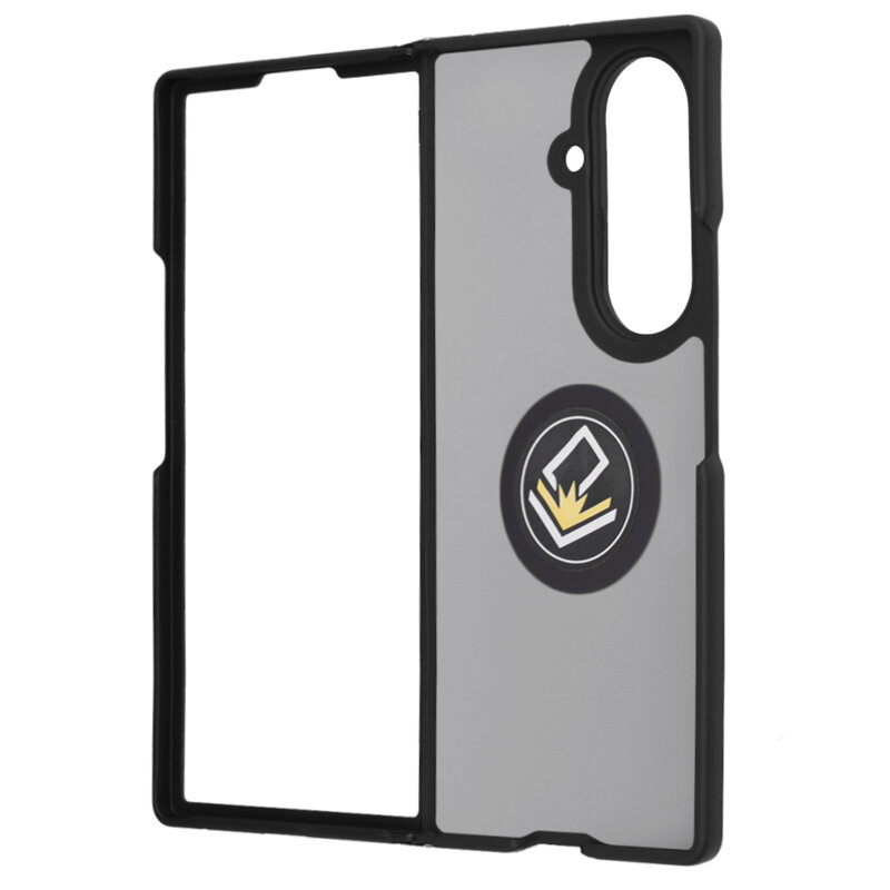 Husa Samsung Galaxy Z Fold7 Techsuit Glinth cu inel suport stand magnetic, negru