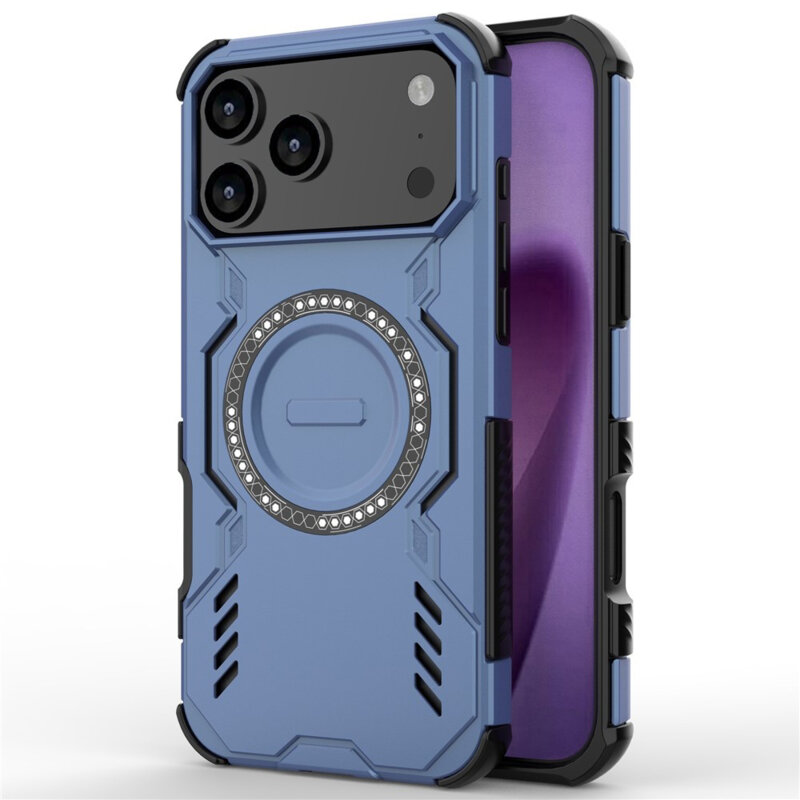 Husa iPhone 17 Pro Max Techsuit ArmorMag Case, albastru