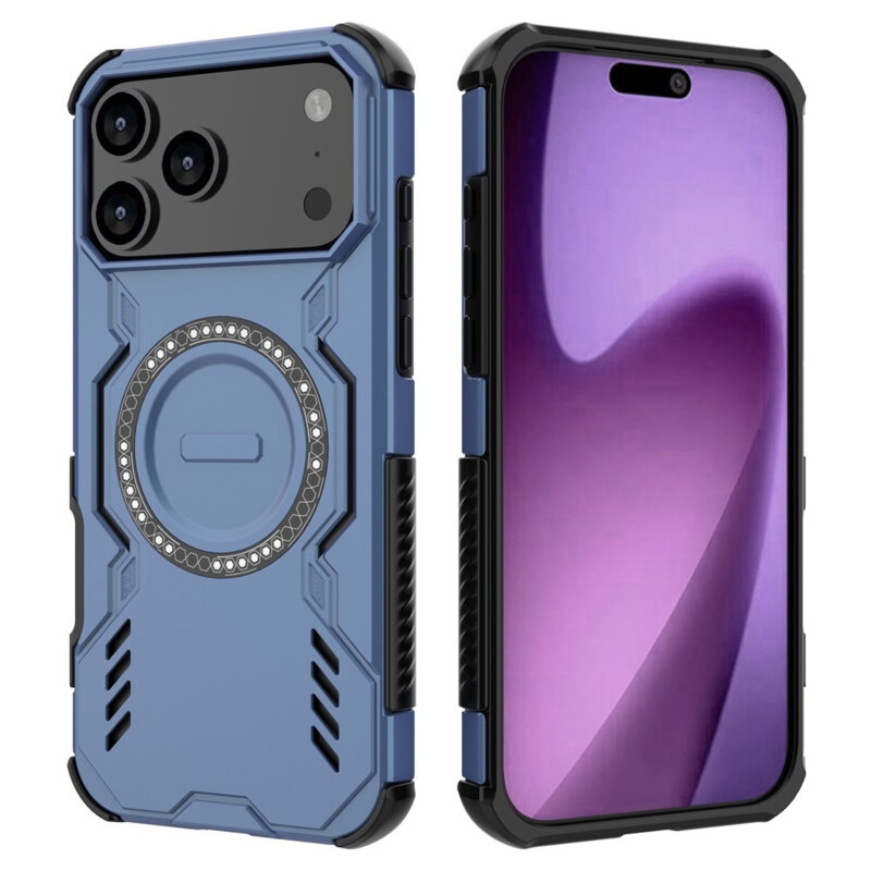 Husa iPhone 17 Pro Max Techsuit ArmorMag Case, albastru