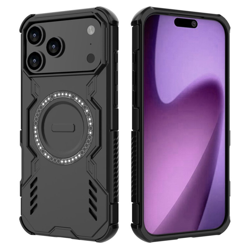 Husa iPhone 17 Pro Max Techsuit ArmorMag Case, negru