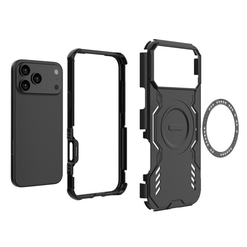 Husa iPhone 17 Pro Max Techsuit ArmorMag Case, negru
