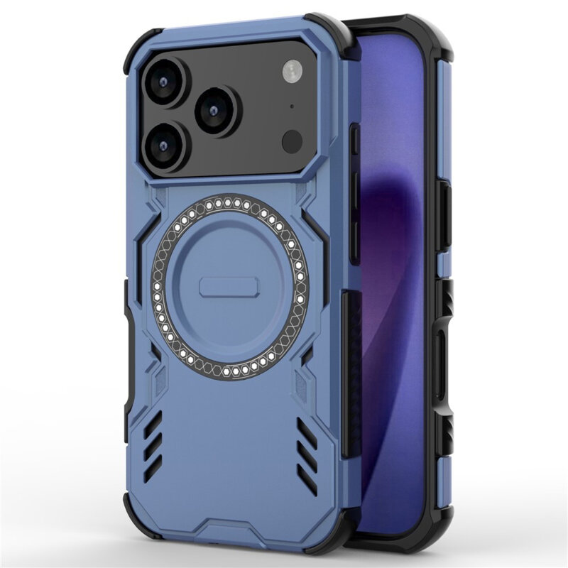 Husa iPhone 17 Pro Techsuit ArmorMag Case, albastru