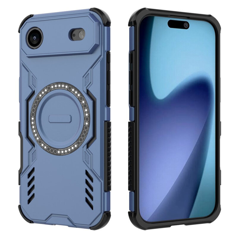 Husa iPhone 17 Air Techsuit ArmorMag Case, albastru