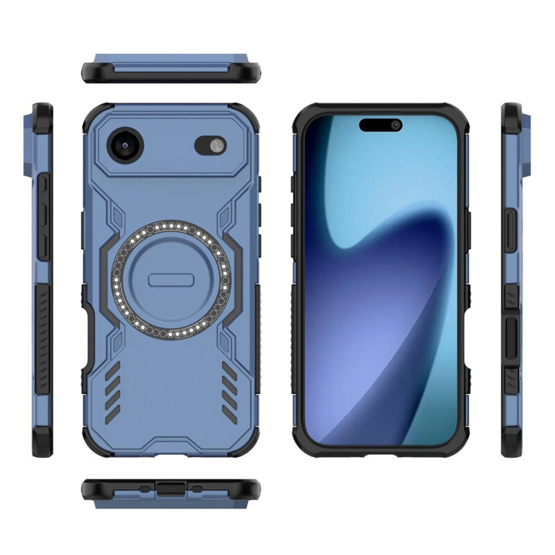 Husa iPhone 17 Air Techsuit ArmorMag Case, albastru