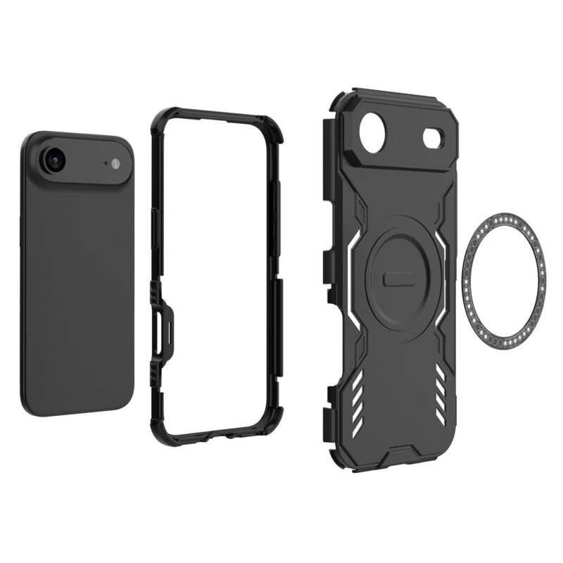 Husa iPhone 17 Air Techsuit ArmorMag Case, albastru