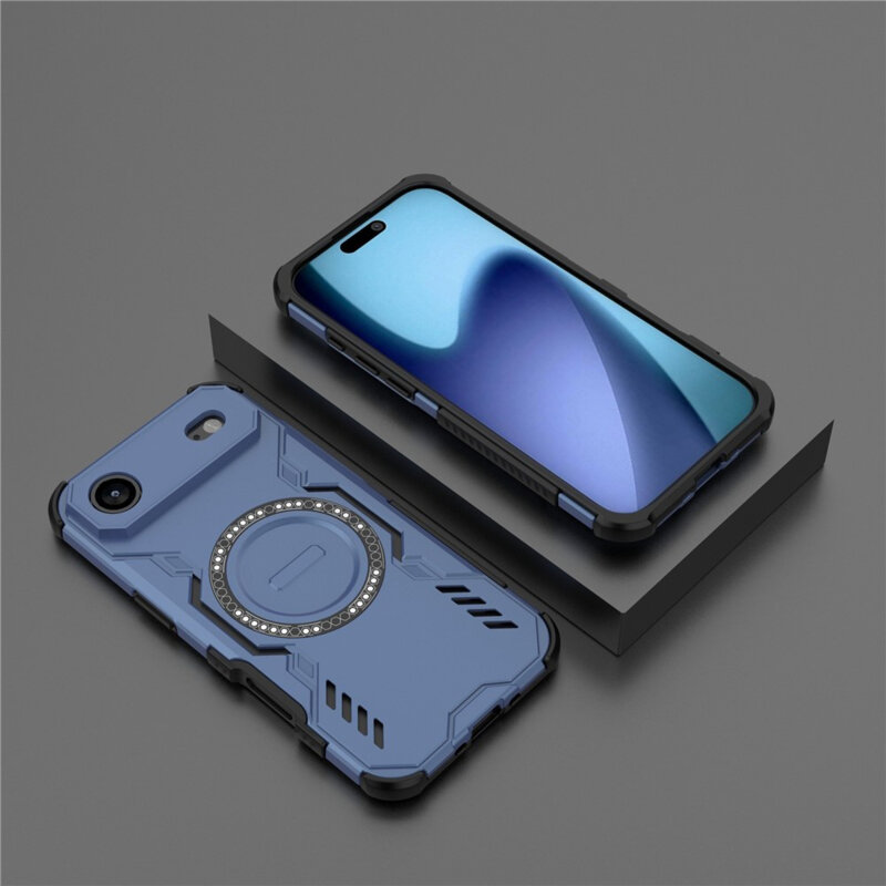 Husa iPhone 17 Air Techsuit ArmorMag Case, albastru