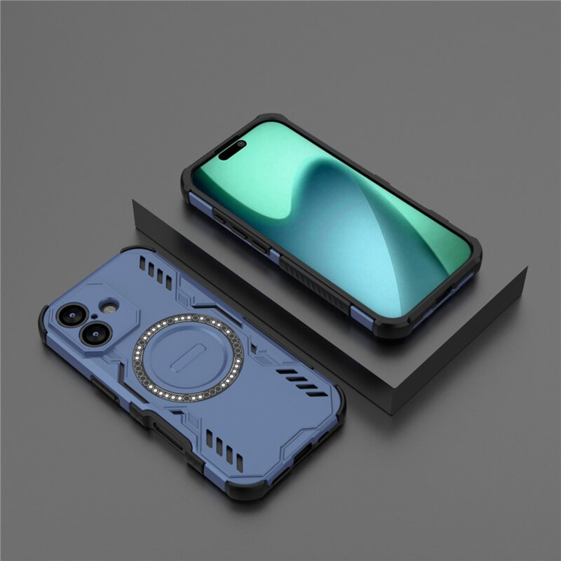 Husa iPhone 17 Techsuit ArmorMag Case, albastru