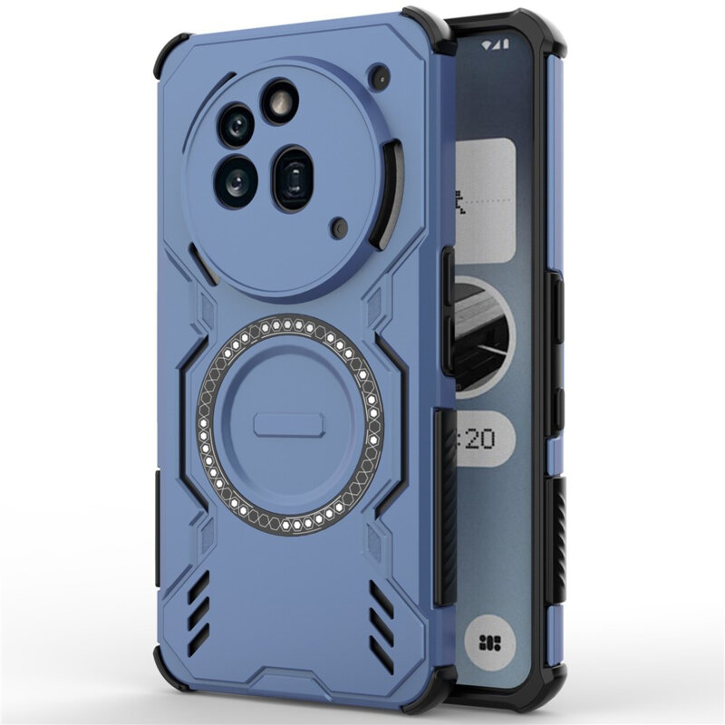 Husa Nothing Phone (3a) Pro Techsuit ArmorMag Case, albastru