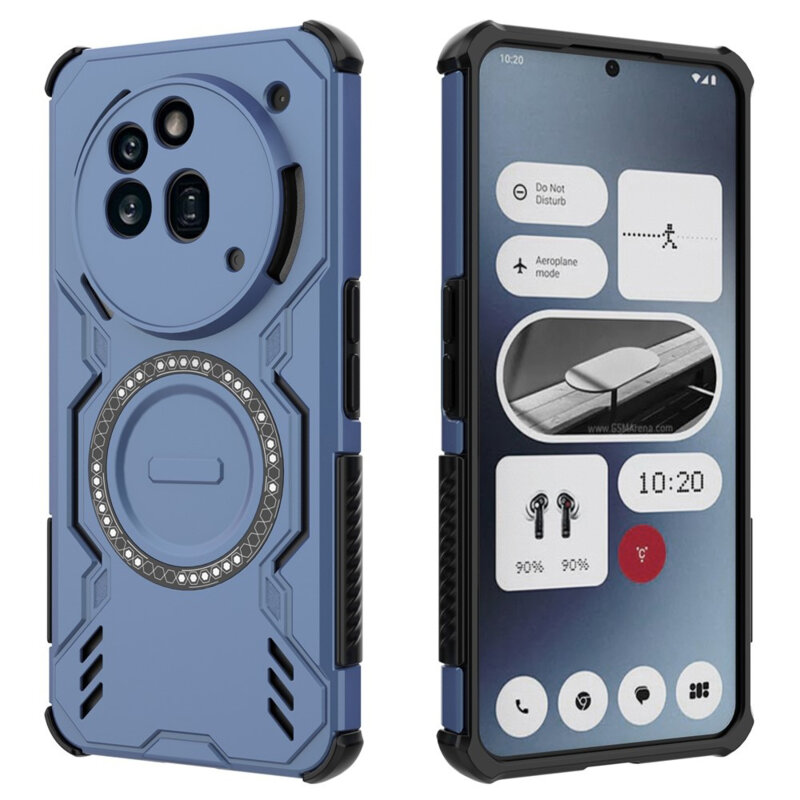 Husa Nothing Phone (3a) Pro Techsuit ArmorMag Case, albastru