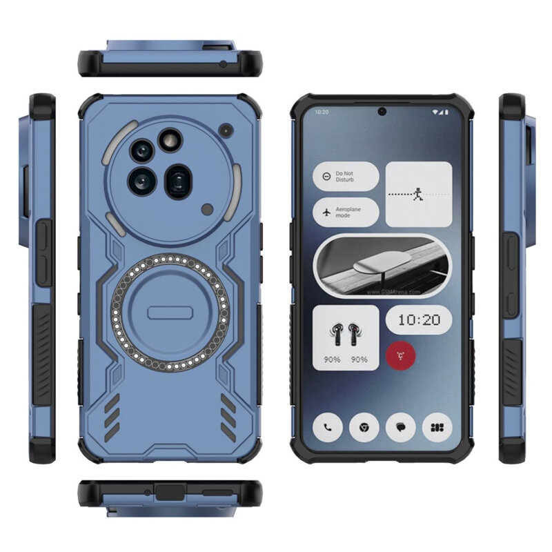 Husa Nothing Phone (3a) Pro Techsuit ArmorMag Case, albastru