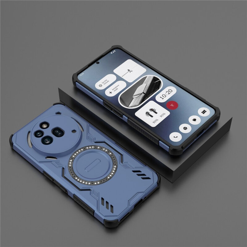 Husa Nothing Phone (3a) Pro Techsuit ArmorMag Case, albastru