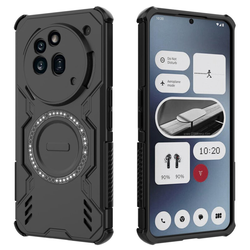 Husa Nothing Phone (3a) Pro Techsuit ArmorMag Case, negru