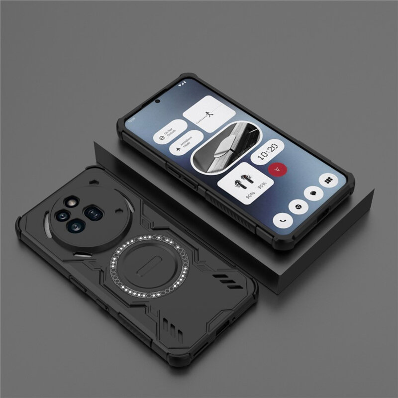 Husa Nothing Phone (3a) Pro Techsuit ArmorMag Case, negru