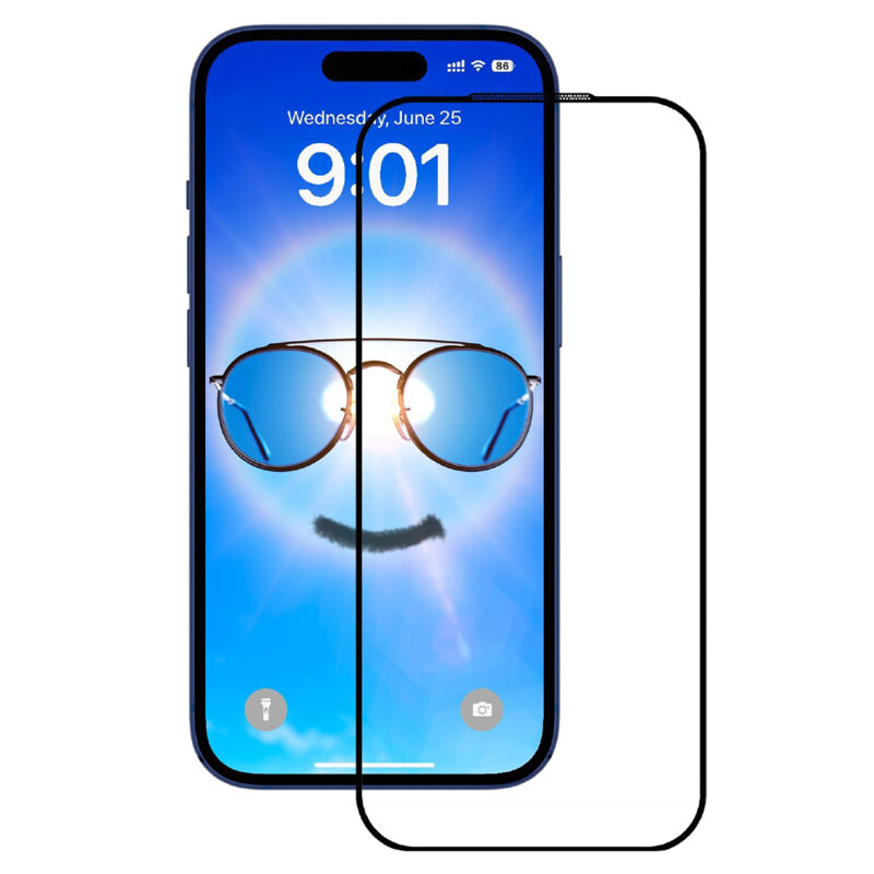 Folie sticla iPhone 17 Pro Max ANANK 2.5D Anti-reflection Screen Protector, negru