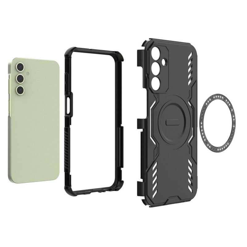 Husa Samsung Galaxy A15 4G Techsuit ArmorMag Case, albastru