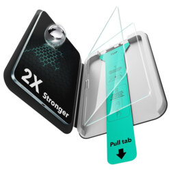 [Pachet 2x] Folie sticla iPad Pro 13 (2024) ESR Armorite Screen Protector UltraFit Tray, transparenta
