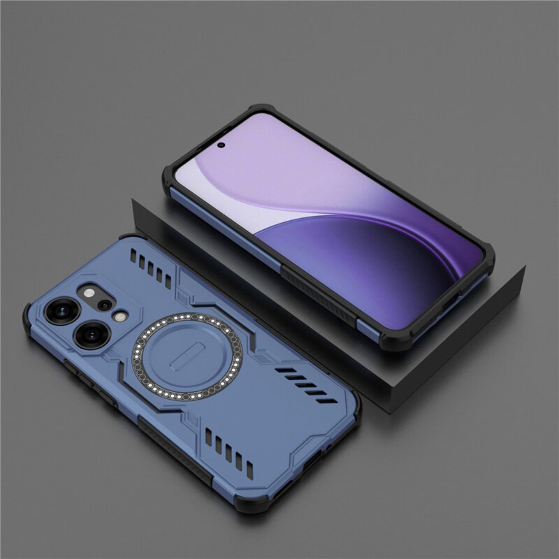 Husa Oppo Reno14 Pro Techsuit ArmorMag Case, albastru