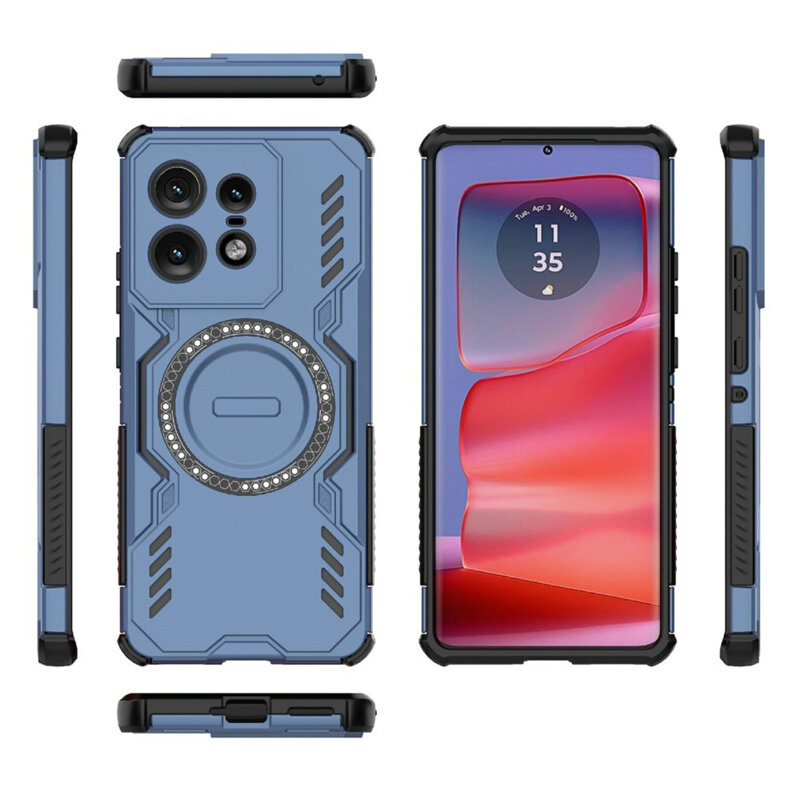 Husa Motorola Edge 50 Pro Techsuit ArmorMag Case, albastru