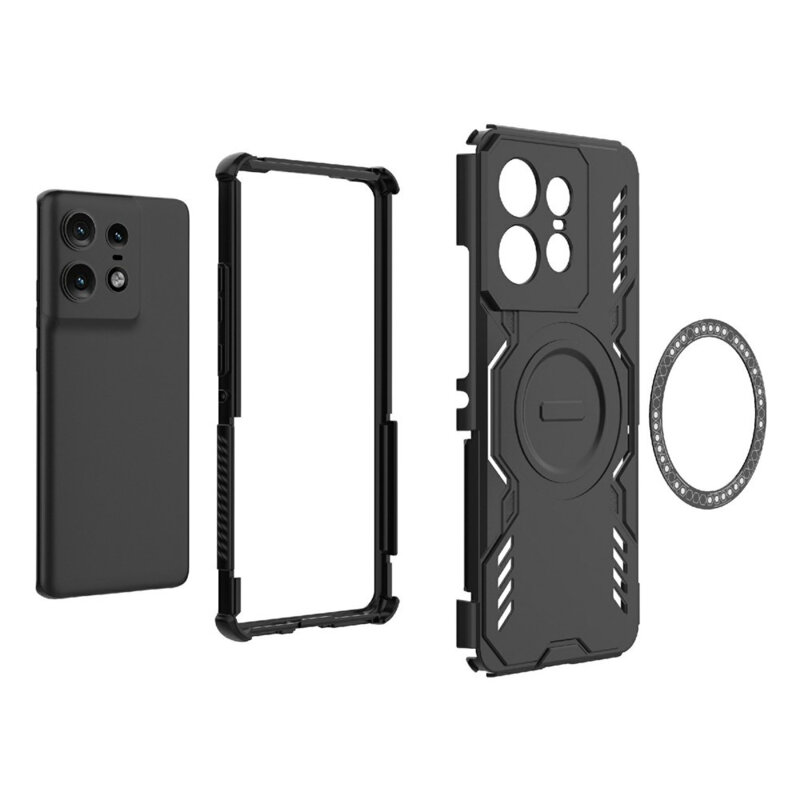 Husa Motorola Edge 50 Pro Techsuit ArmorMag Case, negru