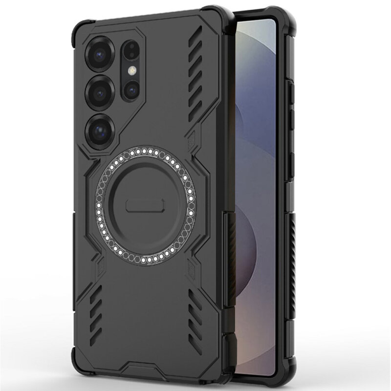 Husa Samsung Galaxy S25 Ultra Techsuit ArmorMag Case, negru