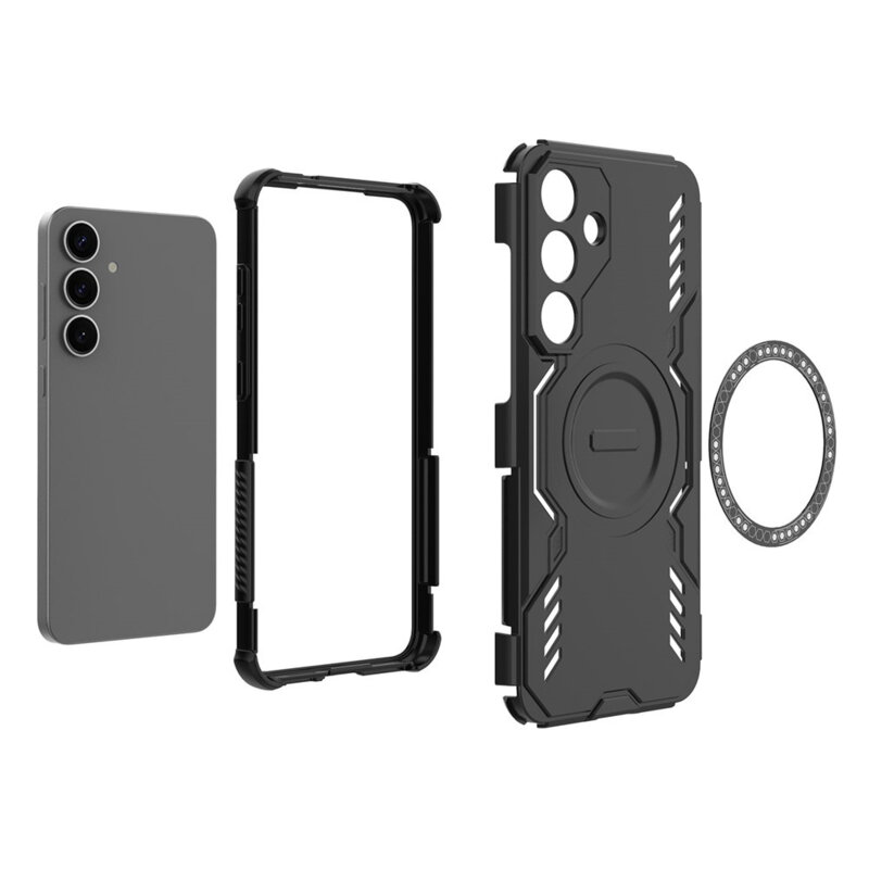 Husa Samsung Galaxy S25 Plus Techsuit ArmorMag Case, albastru