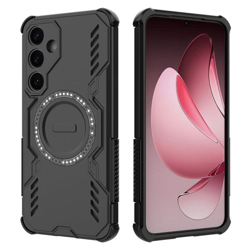 Husa Samsung Galaxy S25 Techsuit ArmorMag Case, negru