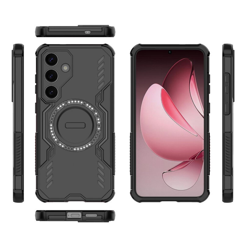 Husa Samsung Galaxy S25 Techsuit ArmorMag Case, negru