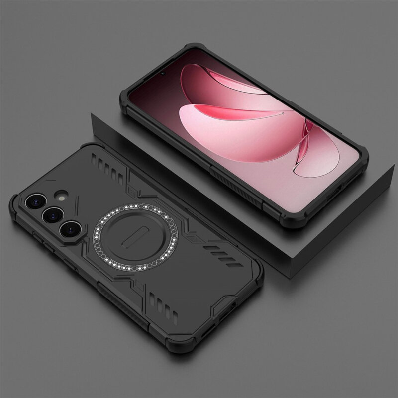 Husa Samsung Galaxy S25 Techsuit ArmorMag Case, negru