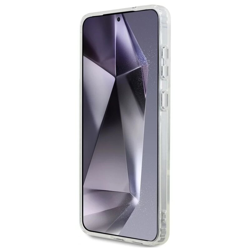 Husa Samsung Galaxy S25 Edge Karl Lagerfeld IML MagSafe, alb, Choupette`s Head, KLHMS25EHLSCHH