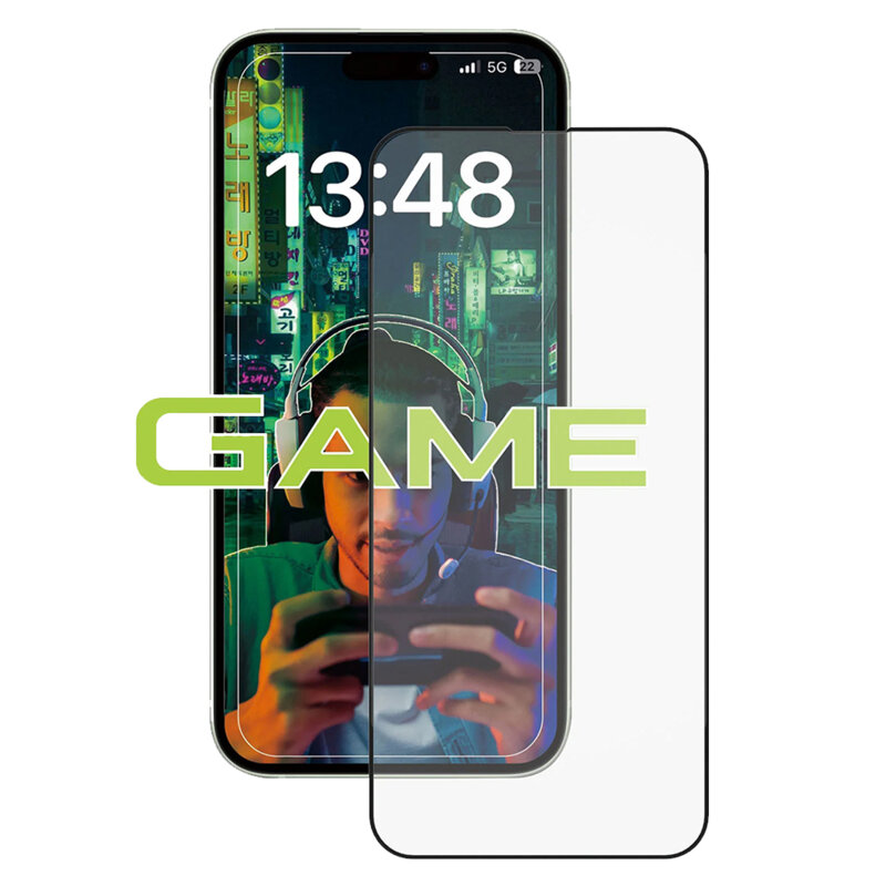 Folie sticla iPhone 14 ANANK 2.5D Anti-fingerprint Screen Protector, negru