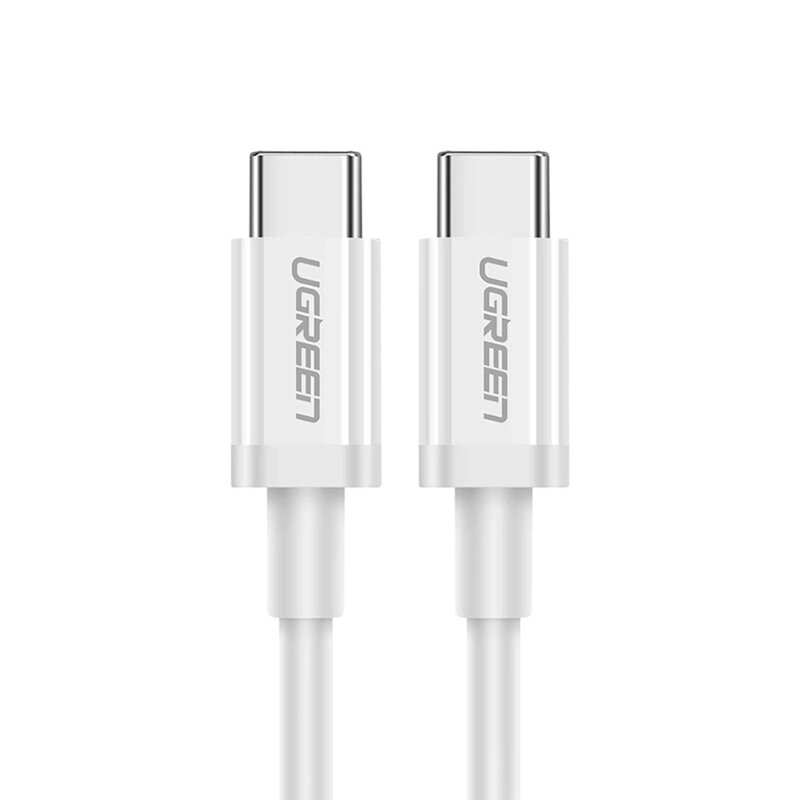 Cablu incarcare Type-C 60W, 3A, 1m Ugreen, alb, 60518