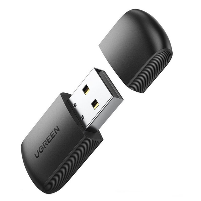 Adaptor Wi-Fi USB dual-band Ugreen, 2.4Ghz/5Ghz, negru, 20204