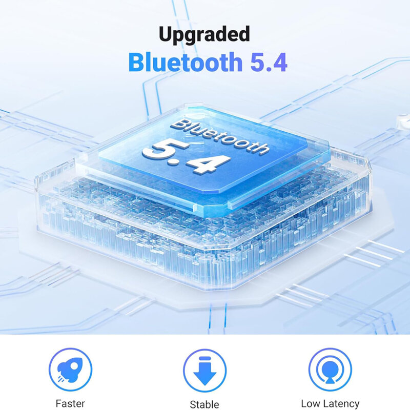 Adaptor audio Jack Bluetooth 5.4 cu microfon Ugreen, alb, 45812