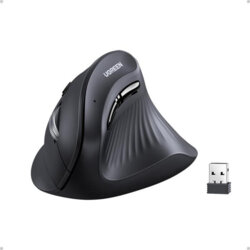 Mouse vertical wireless Bluetooth Ugreen, 4000DPI, negru, 25444
