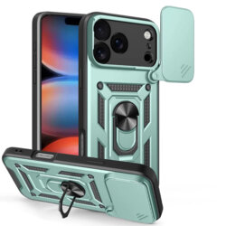 Husa iPhone 17 Pro protectie camera Techsuit CamShield Series, verde