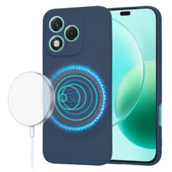 Husa silicon Honor 400 Lite Techsuit SoftFlex MagSafe, bleumarin