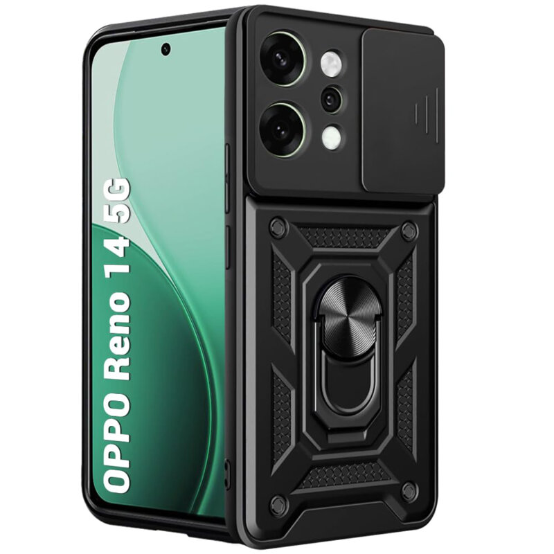 Husa Oppo Reno14 protectie camera Techsuit CamShield Series, negru