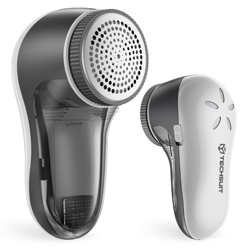 Aparat de curatat scame electric Techsuit Flufix ACS1, gri