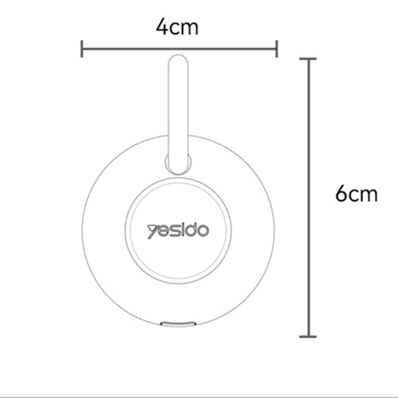 Breloc AirTag Yesido EC14, 240mAh, alb