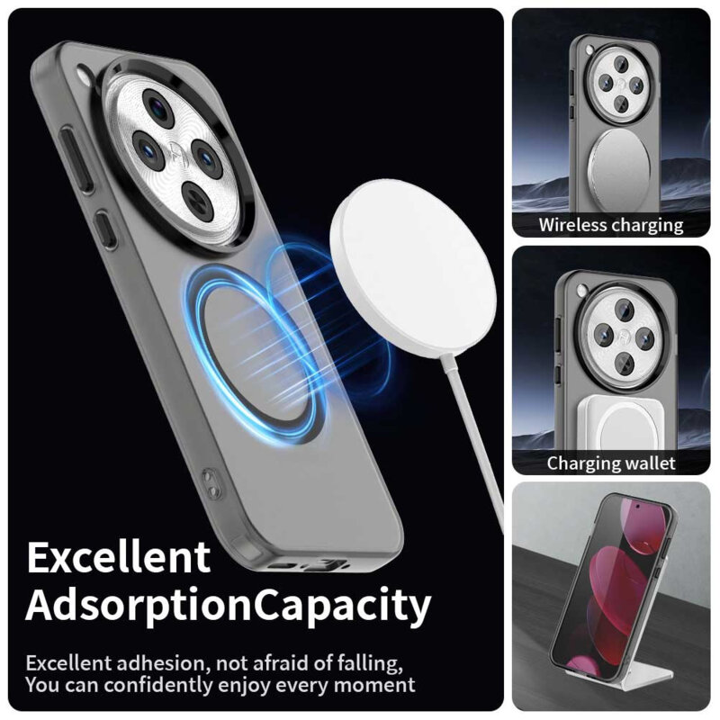 Husa Oppo Find X8 Pro Techsuit CandyCase MagSafe, negru